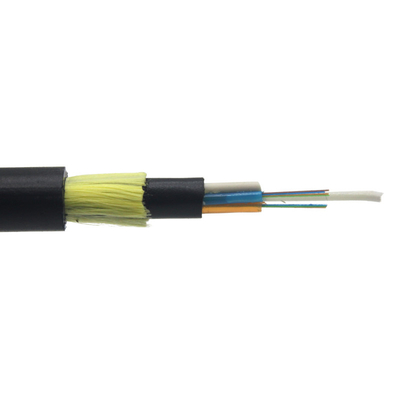 Optical Figure 8 Cable 200m Double Sheath Adss Fiber Cable with FRP Central Strength Member