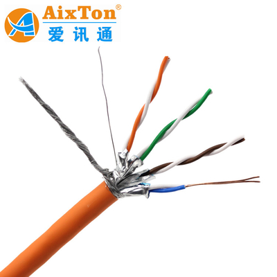 Cat7 STP FTP SFTP Lan Network Ethernet Cable With PVC 305M Pure Bare Copper Conductor 23AWG for Data Transfer