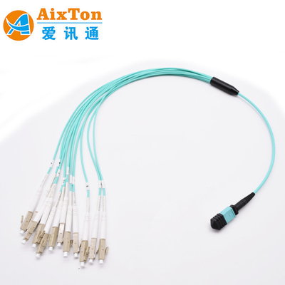 OM3/OM4 MPO Connector 12 Fiber MPO Trunk Cable 8/12/24F MTP MPO Cable For Data Center Room