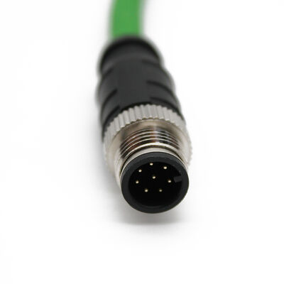 IP67 Rated M12 Connector Cable for Industrial IP68 Waterproof Ethernet Plug