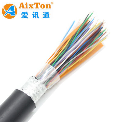 Outdoor Multipair Oxygen-Free Copper HYA 5-25 Pair Underground Jelly Filled Telephone Cable 