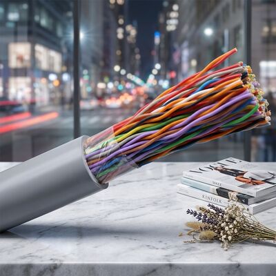 Telephone Cable CAT3 Solid Copper 10-200Pair Multi Pair Voice Cable PVC/LSZH Insulation Unshielded