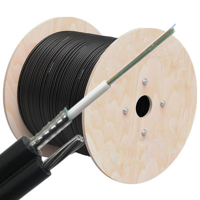 Loose Tube Stranding Figure 8 Self Support Outdoor GYTC8S Fiber Optic Cable With Solid 1.0mm Steel Wire