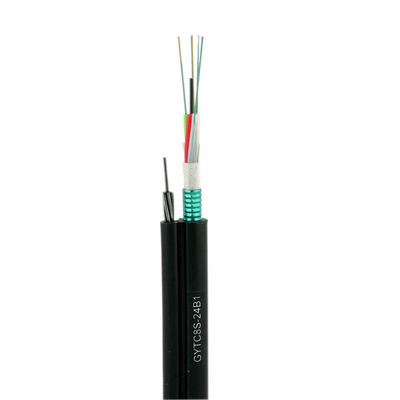 Overhead Self Supporting Ftth Optical Cable Singlemode GYTC8S 24 Or 48 Core
