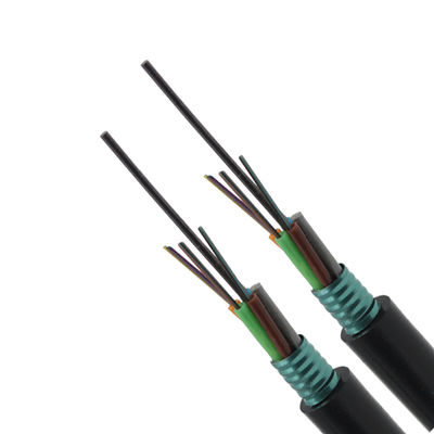 24 Core Optical Fibre Underground Cable GYTS G652D Armoured Fiber Optical Cable
