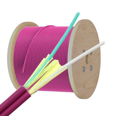 0.9mm 2 Core Indoor Fiber Optic Cable Om1 Om2 Om3 Om4 Simplex