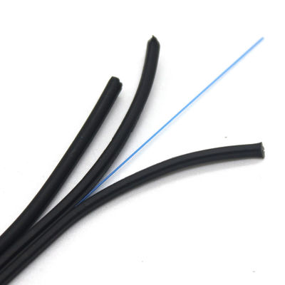 Self Supporting Flat FTTH Drop Cable G652D G657A Steel Fiber Optic Wire