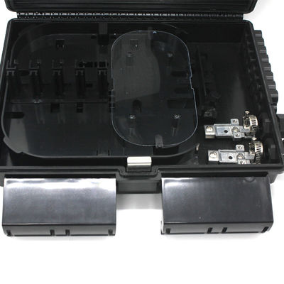 IP65 16 Core Fiber Optic Accessories FTTH FAT Black Fiber Optical Distribution Box