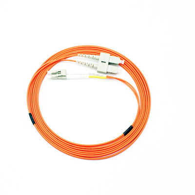 Duplex LSZH 2.0mm Fiber Optic Patch Cord With LC APC UPC LC UPC APC Connectors