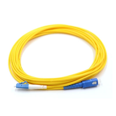 SC Upc LC UPC Simplex Fiber Patch Cord Single Mode For Cabling System