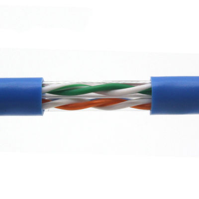 LSZH Armoured Ethernet Cable Cat6 2x4p 23awg Unshielded UTP Solid PVC