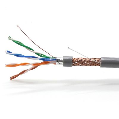 100% Copper SFTP CAT5E Ethernet Cable Data LAN Cable White PVC Jacket