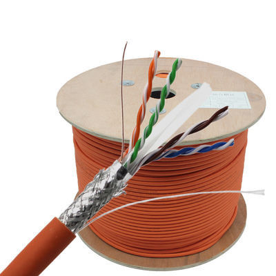 Double Sheath Solid Copper CAT6 Ethernet Cable SFTP 0.56mm 0.57mm 305m