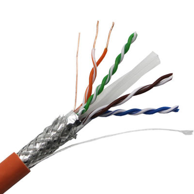 Double Sheath Solid Copper CAT6 Ethernet Cable SFTP 0.56mm 0.57mm 305m