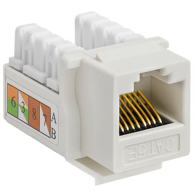 FCC ROHS RJ45 Keystone Jack Punch Down Network Cat5e Keystone Jack