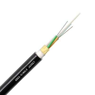 Outdoor Non Armored ADSS Fiber Optic Cable 12 24 48 Core